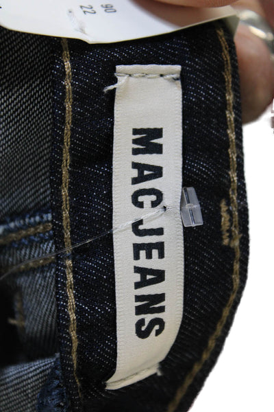 Mac Jeans Womens Wide-Leg Blue Viscose Jeans Size 32
