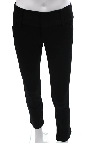 Alice + Olivia Women Dress Pants Black Viscose Zip Size 4