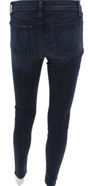 J Brand Women Skinny Jeans Blue Viscose Mid Rise Button Fly Size 28