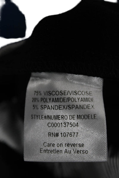 Alice + Olivia Women Dress Pants Black Viscose Zip Size 4