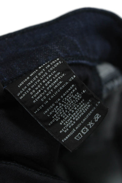 J Brand Women Skinny Jeans Blue Viscose Mid Rise Button Fly Size 28