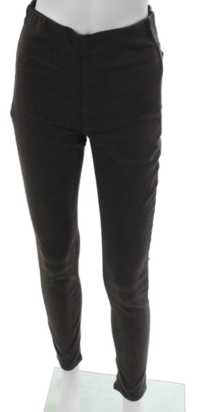 Rag & Bone Womens Ankle Pants Brown Cotton High Rise Petite Size S