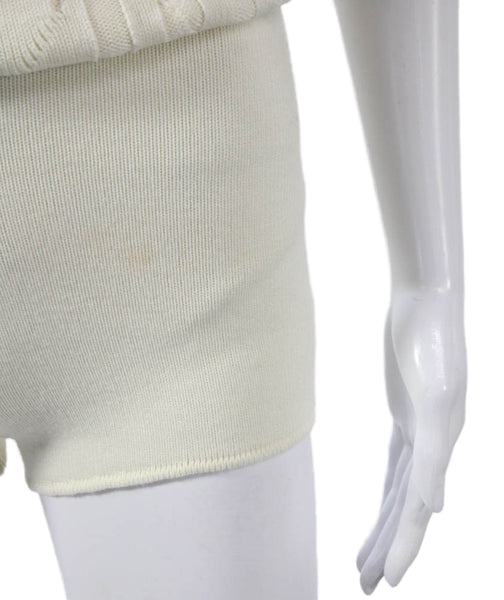 Kith Womens Ivory Argyle Cotton Blend Straight Pencil Skirt Size XS