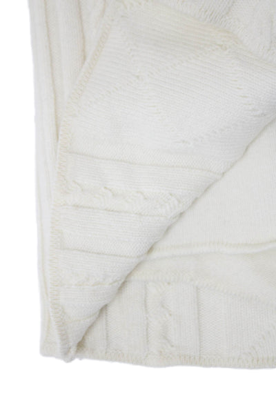 Kith Womens Ivory Argyle Cotton Blend Straight Pencil Skirt Size XS