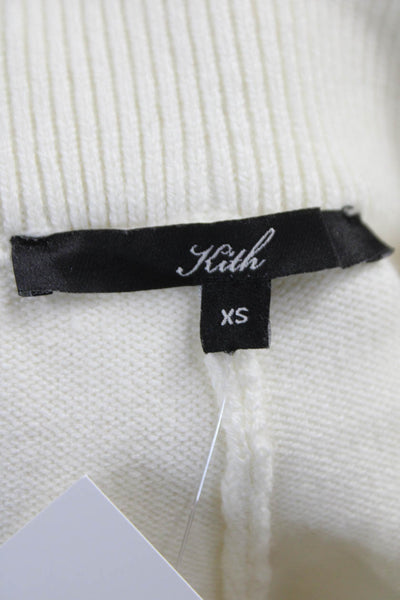 Kith Womens Ivory Argyle Cotton Blend Straight Pencil Skirt Size XS