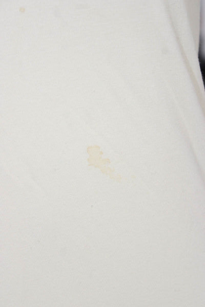 Ralph Lauren Women Pima Cotton Turtleneck Long Sleeve Tee Ivory Size S