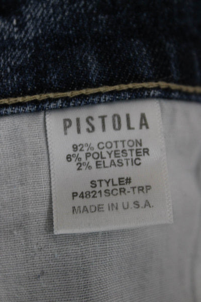 Pistola Womens Cut-Off Blue Cotton Shorts Size 29