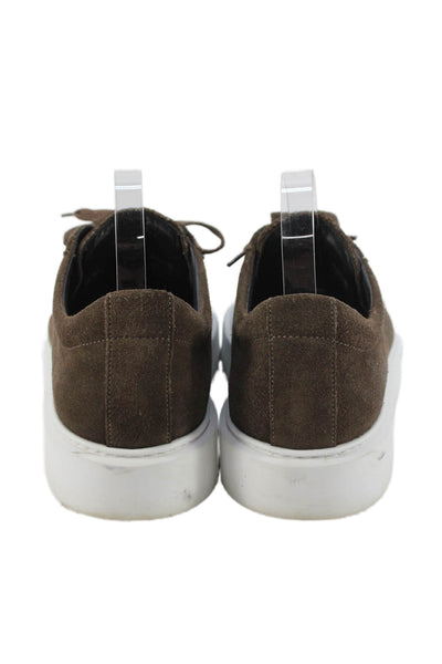 Marechiaro 1962 Mens Lace Up Round Toe Suede Sneakers Brown White Size 43.5