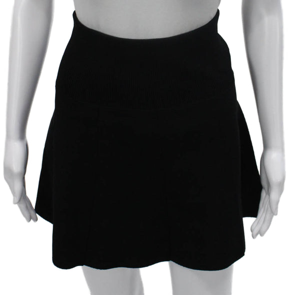 Rag & Bone Women Skater Skirt Black Viscose Short Size XS
