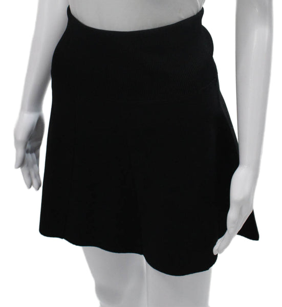 Rag & Bone Women Skater Skirt Black Viscose Short Size XS