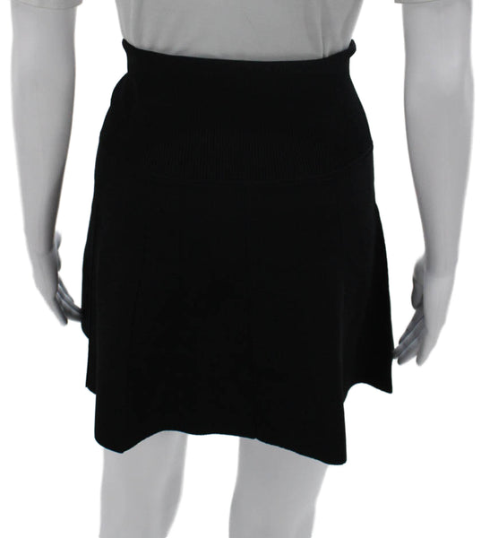Rag & Bone Women Skater Skirt Black Viscose Short Size XS