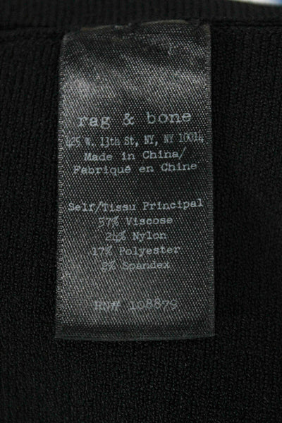 Rag & Bone Women Skater Skirt Black Viscose Short Size XS