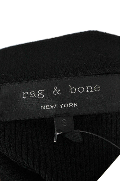Rag & Bone Women Skater Skirt Black Viscose Short Size XS