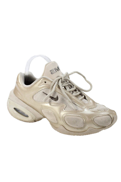 Nike Womens Paneled Futuristic Athletic Sneakers Gold Size 9.5
