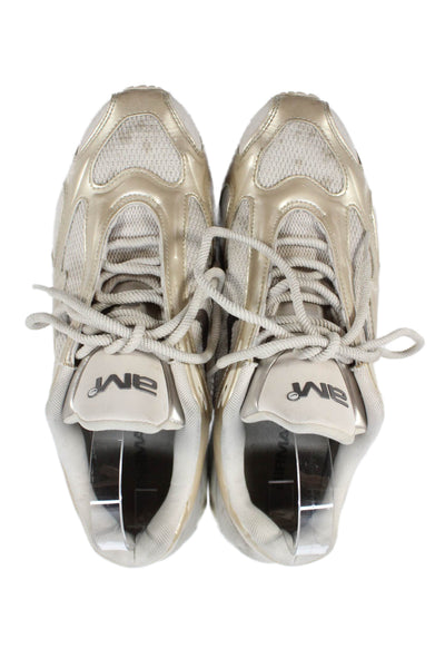 Nike Womens Paneled Futuristic Athletic Sneakers Gold Size 9.5