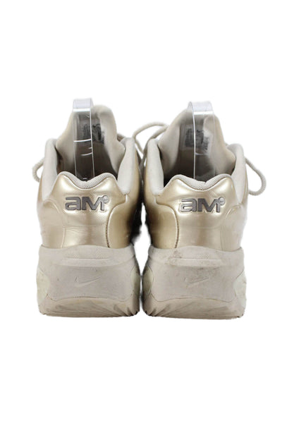 Nike Womens Paneled Futuristic Athletic Sneakers Gold Size 9.5