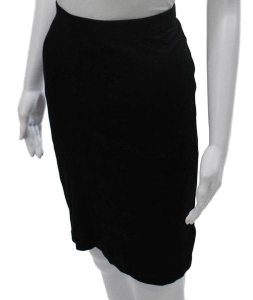 Velvet by Graham & Spencer Women Black Pencil Skirt Rayon Knee Size M