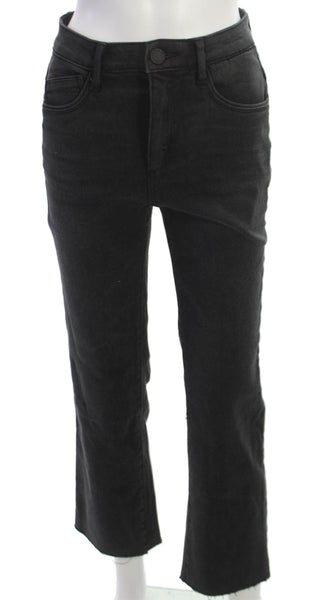 Wit & Wisdom Women Cropped High Rise Petite Black Jeans Size 0P