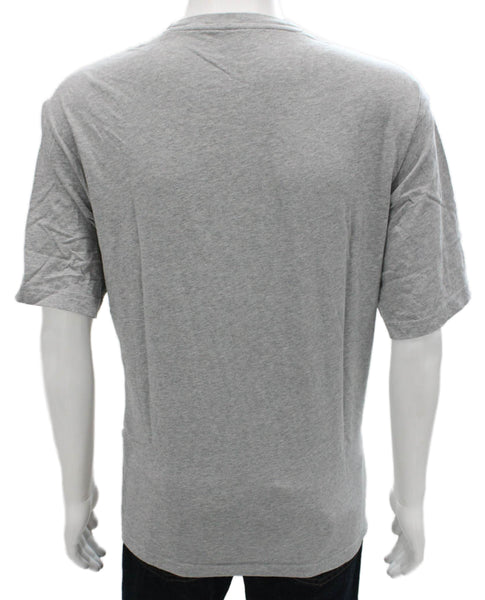 Peter Millar Mens T-Shirt Gray Organic Cotton Crew Neck Short Sleeve Size 2XL
