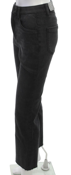 Wit & Wisdom Women Cropped High Rise Petite Black Jeans Size 0P