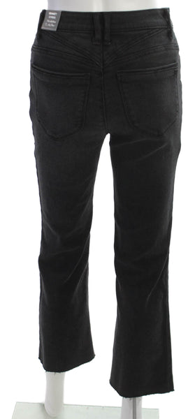 Wit & Wisdom Women Cropped High Rise Petite Black Jeans Size 0P