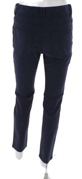 Kjus Womens Chino Pants Blue Rayon Button Solid Inseam 30 Size 38