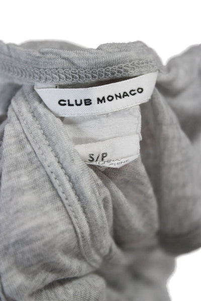 Club Monaco Women Basic Lyocell Scoop Neck Sleeveless Tank Gray Petites Size S