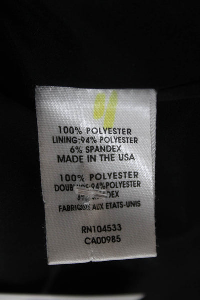 Ramy Brook Womens Fit & Flare Pants Black Polka Dot Zip Polyester Size 4