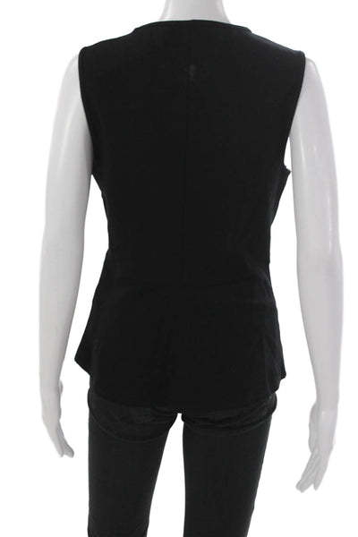 Graham & Spencer Womens Colorblock Rayon Sleeveless Round Neck Tank Black Size M