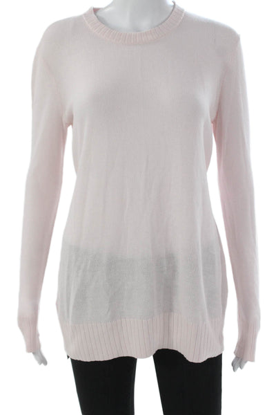 Lululemon Womens Pullover Sweater Pink Viscose Crew Neck Long Sleeve Size S
