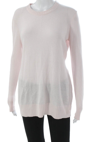 Lululemon Womens Pullover Sweater Pink Viscose Crew Neck Long Sleeve Size S