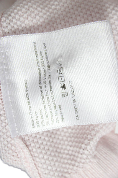 Lululemon Womens Pullover Sweater Pink Viscose Crew Neck Long Sleeve Size S