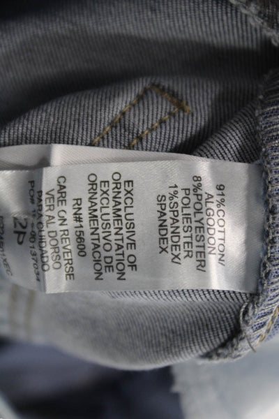 Wit & Wisdom Womens High Rise Ankle Jeans Blue Size 2P