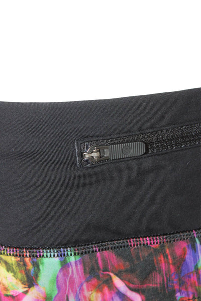 Lululemon Womens Athletic Shorts Multicolor Polyester Zip Size 6