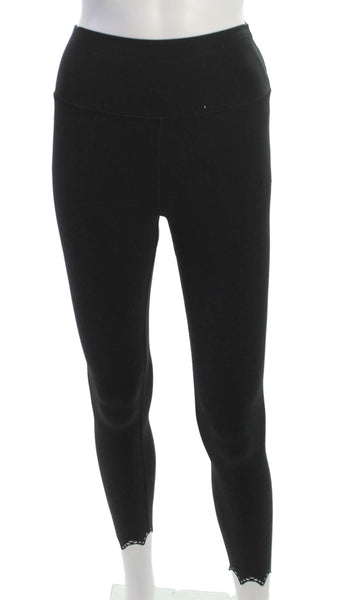 Spiritual Gangster Women Ankle Leggings Black Polyester Pull On Size XS