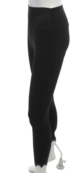 Spiritual Gangster Women Ankle Leggings Black Polyester Pull On Size XS