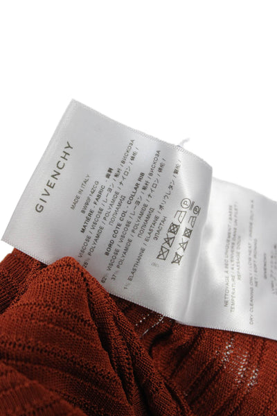 Givenchy Womens Cashmere Crew Neck Sweater Black Long Sleeve Size S