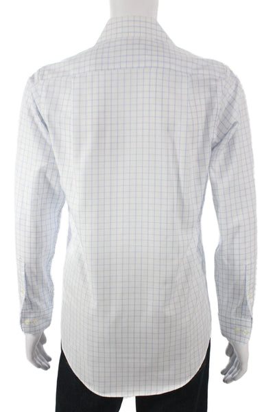 Pronto Uomo Mens Cotton Pocketed Button Down Shirt White Size 32