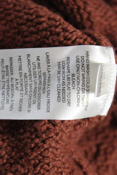 Pilcro Anthropologie Womens Brown Cotton Cardigan Long Sleeve Size M