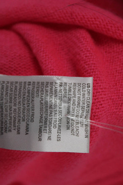 Minnie Rose Womens Pink Cashmere Pullover Sweater Crew Neck Solid Size XS