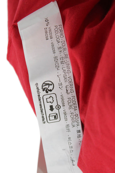 Zara Childrens Girls Sleeveless A Line Bubble Hem Dress Red Size 9
