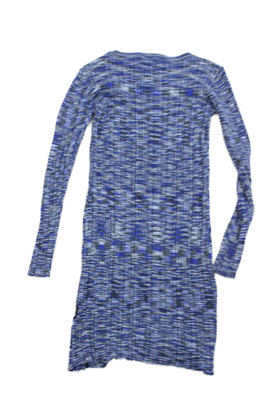 Molo Childrens Girls Long Sleeves Sweater Dress Blue Size 9-10