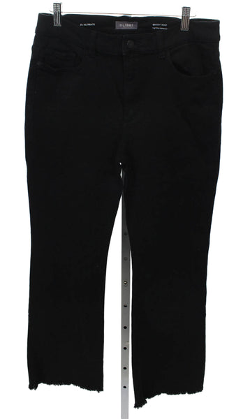 DL1961 Women Black High Rise Bootcut Jeans Cotton Blend Size 29