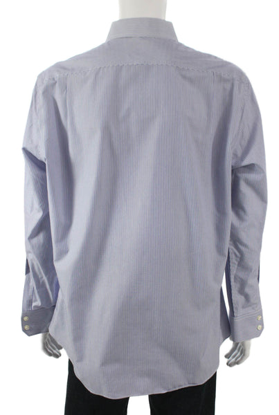 Charles Tyrwhitt Men's Long Sleeves Casual Button Down Stripes Size 16.5