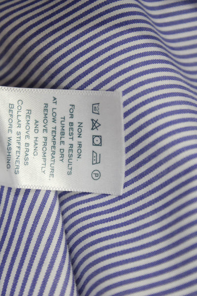 Charles Tyrwhitt Men's Long Sleeves Casual Button Down Stripes Size 16.5