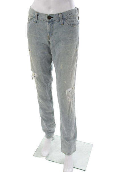 Current/Elliott Womens Boyfriend Jeans Blue High Rise Size 30
