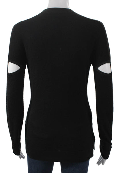 Amanda Wakeley Women Cashmere Black Pullover Sweater Size S