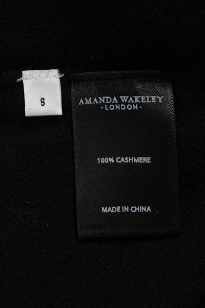 Amanda Wakeley Women Cashmere Black Pullover Sweater Size S