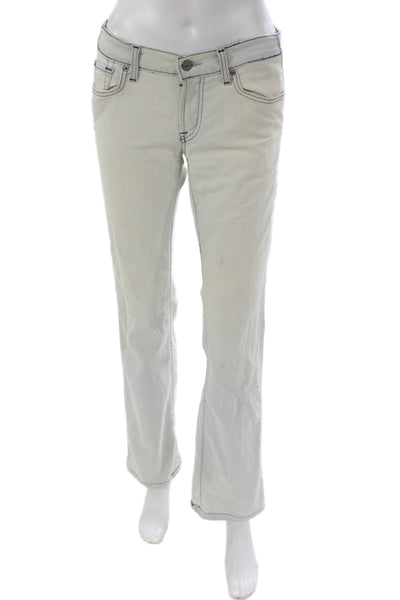 7 For All Mankind Women Bootcut Jeans Blue Cotton High Rise Size 29