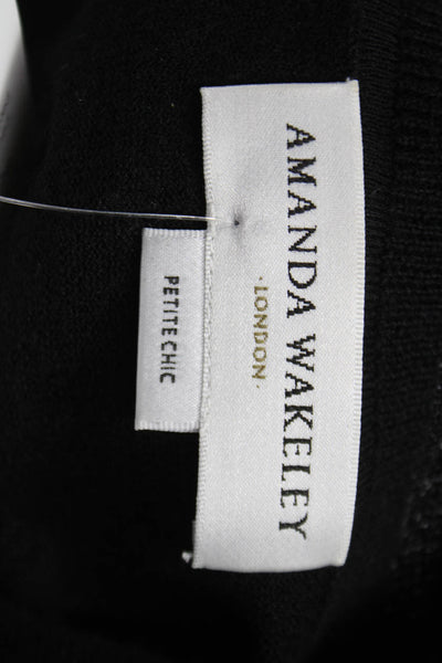 Amanda Wakeley Women Cashmere Black Pullover Sweater Size S